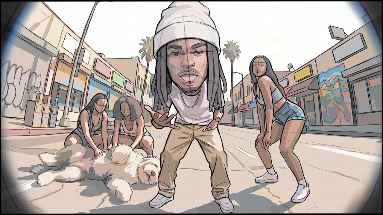 Music Video - Narrative - storyboard frame 5 by Dakota Warren
